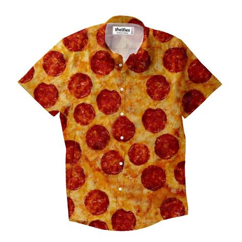 pizza button down shirt|Amazon.com: Pizza Button Up Shirts For Men.